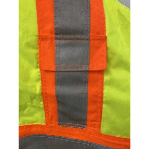 Tough Duck S79821 3X Hi-Vis Safety Insulated Overalls Florescent Yellow - Picture 7 of 16